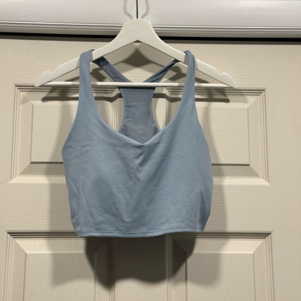 PINK Victoria's Secret Blue Sports Bra Racerback